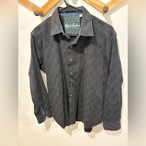 MENS ROBERT GRAHAM BLACK DRESS SHIRT